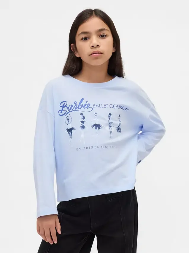 Oversized-T-Shirt für Kinder mit Barbie-Motiv