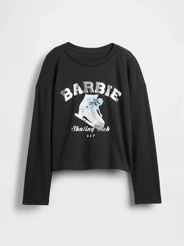 Oversized-T-Shirt für Kinder mit Barbie-Motiv
