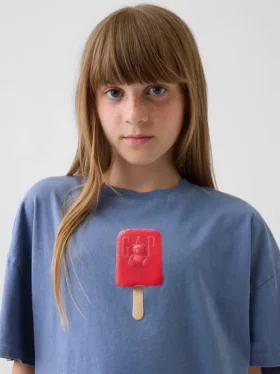 Oversized-T-Shirt für Kinder mit grafischem Print