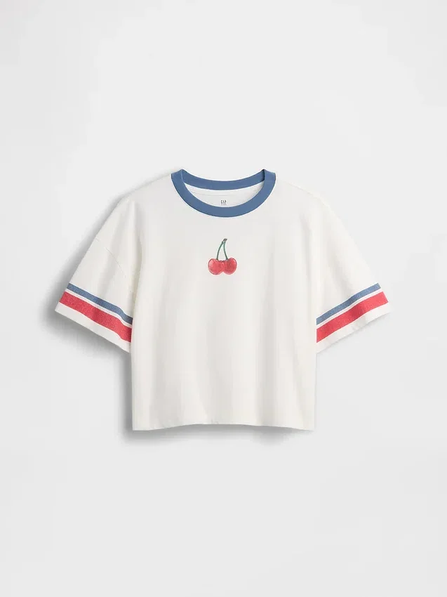 Oversized-T-Shirt für Kinder mit grafischem Print
