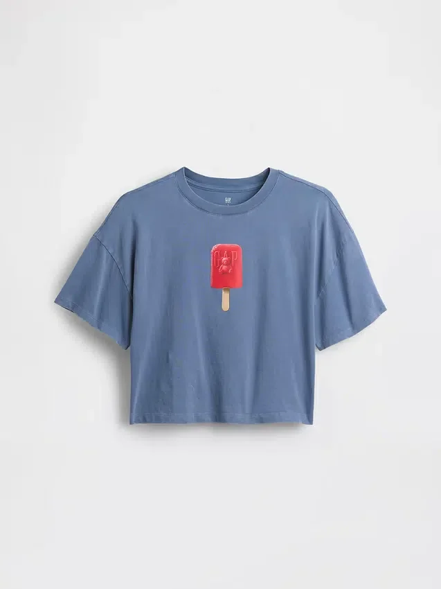 Oversized-T-Shirt für Kinder mit grafischem Print
