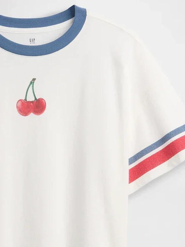 Oversized-T-Shirt für Kinder mit grafischem Print