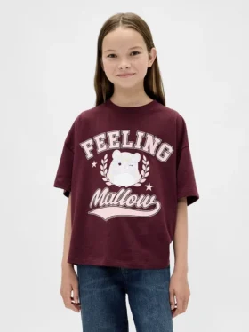 Oversized-T-Shirt mit Grafik für Kinder