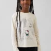 Oversized-T-Shirt mit Grafik für Kinder