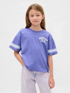 Oversized-T-Shirt mit Grafik für Kinder