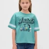 Oversized-T-Shirt mit Grafik für Kinder