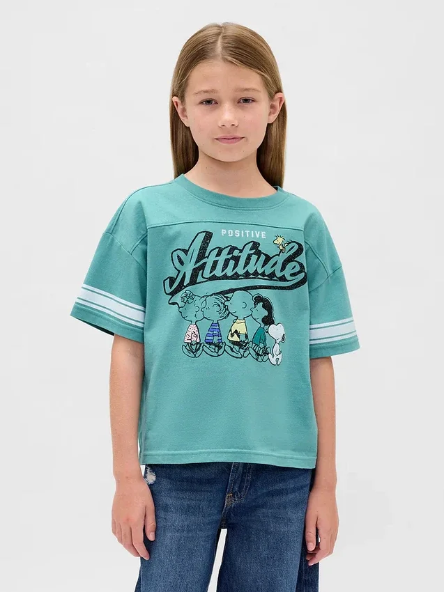 Oversized-T-Shirt mit Grafik für Kinder