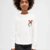 Oversized-T-Shirt mit Grafik für Kinder