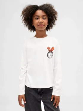 Oversized-T-Shirt mit Grafik für Kinder