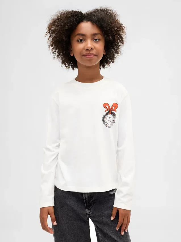 Oversized-T-Shirt mit Grafik für Kinder