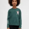 Oversized-T-Shirt mit Grafik für Kinder