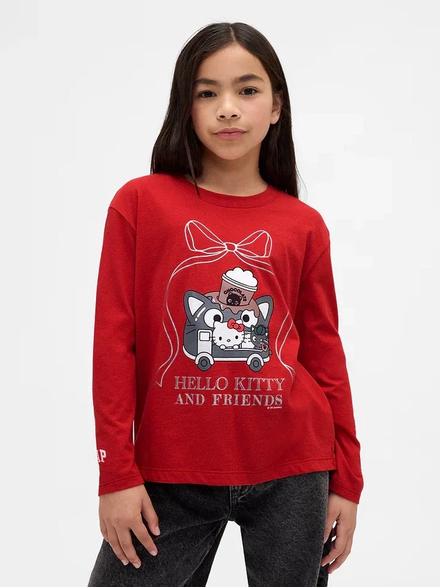 Oversized-T-Shirt mit Grafik für Kinder