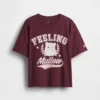 Oversized-T-Shirt mit Grafik für Kinder