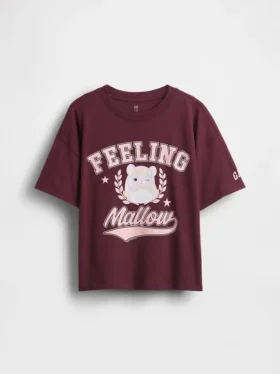 Oversized-T-Shirt mit Grafik für Kinder