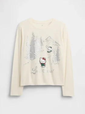 Oversized-T-Shirt mit Grafik für Kinder