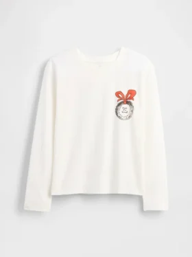 Oversized-T-Shirt mit Grafik für Kinder