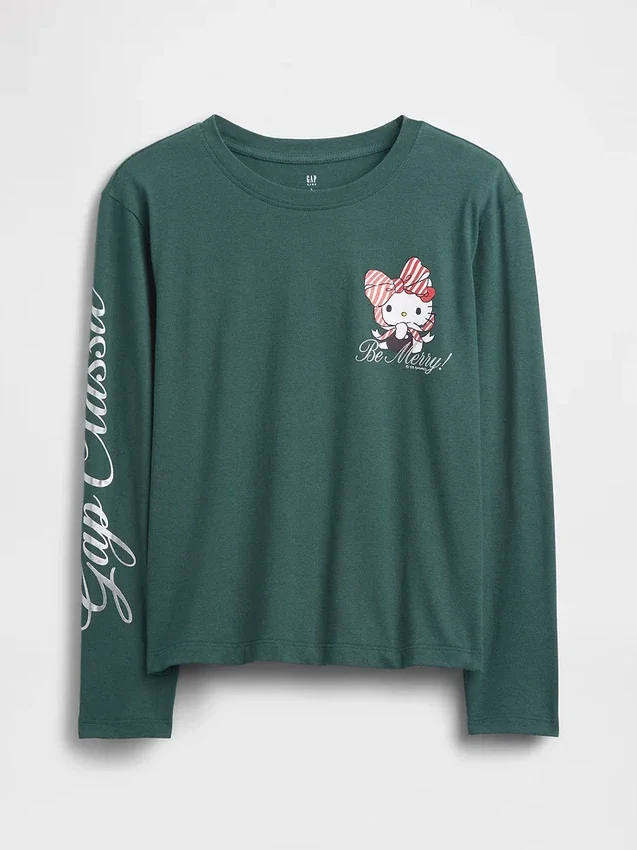 Oversized-T-Shirt mit Grafik für Kinder