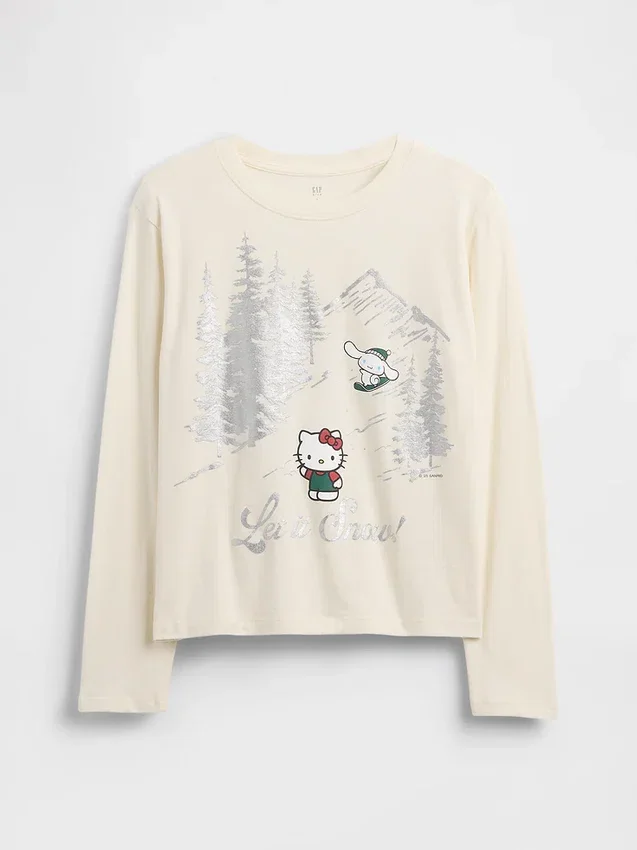 Oversized-T-Shirt mit Grafik für Kinder