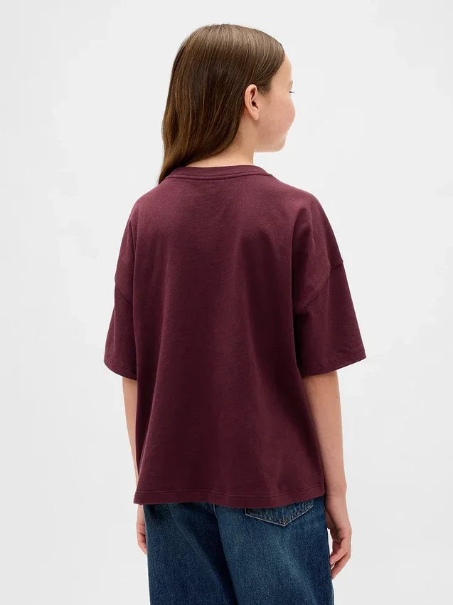 Oversized-T-Shirt mit Grafik für Kinder
