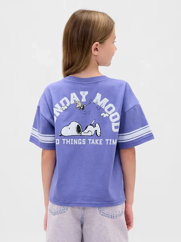 Oversized-T-Shirt mit Grafik für Kinder