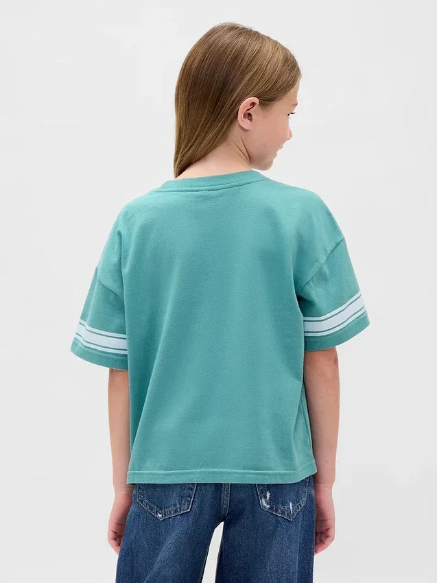 Oversized-T-Shirt mit Grafik für Kinder