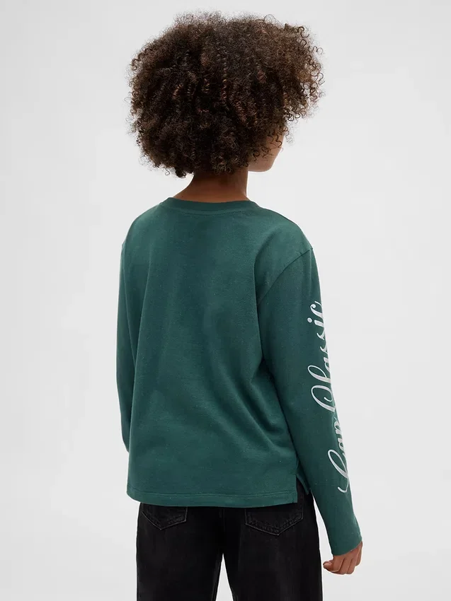 Oversized-T-Shirt mit Grafik für Kinder