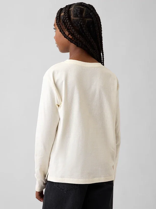 Oversized-T-Shirt mit Grafik für Kinder