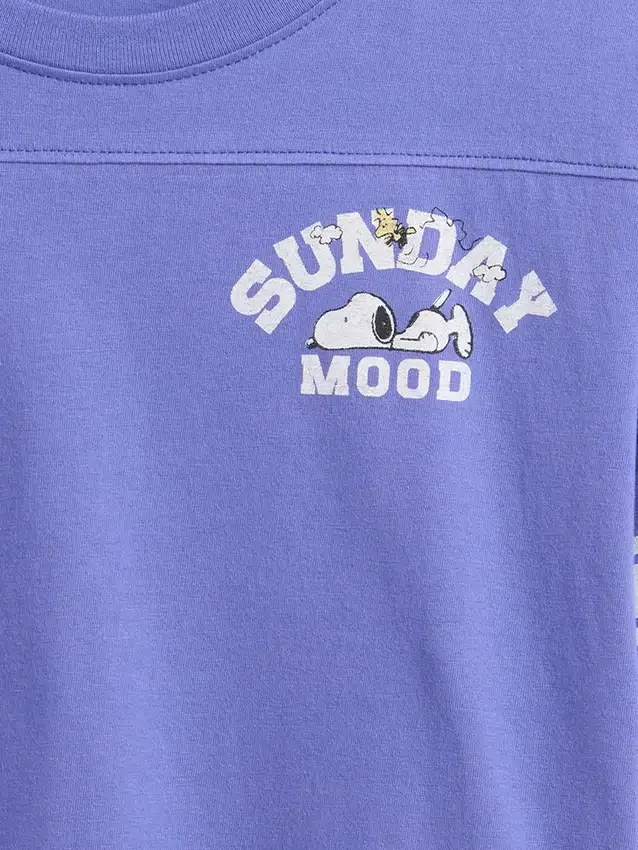 Oversized-T-Shirt mit Grafik für Kinder