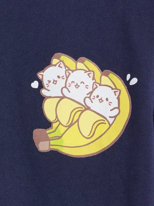 Oversized-T-Shirt mit Grafik für Kinder