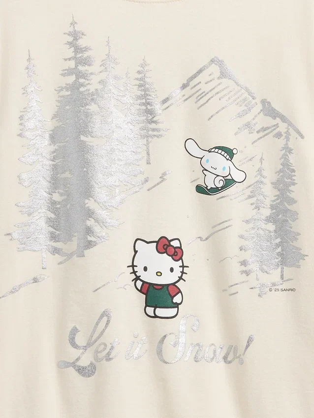 Oversized-T-Shirt mit Grafik für Kinder
