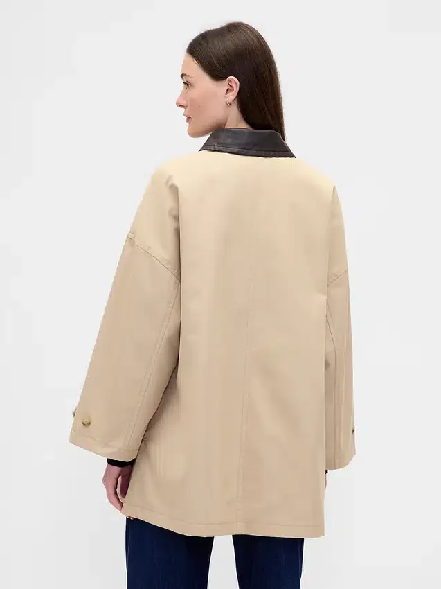Oversized-Trenchcoat aus Twill