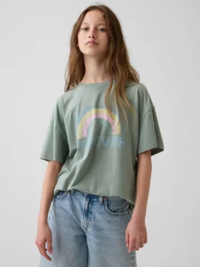 Oversized-Tunika-T-Shirt für Kinder