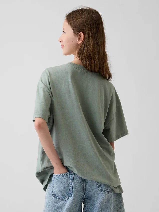 Oversized-Tunika-T-Shirt für Kinder