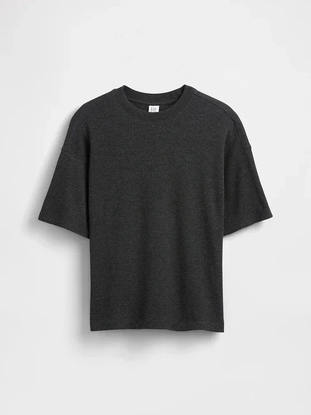 Oversized-Waffel-T-Shirt für Kinder