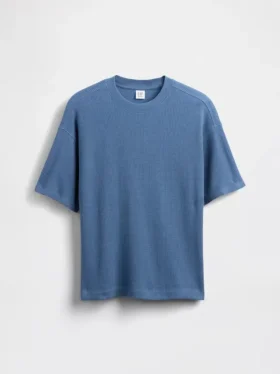 Oversized-Waffel-T-Shirt für Kinder
