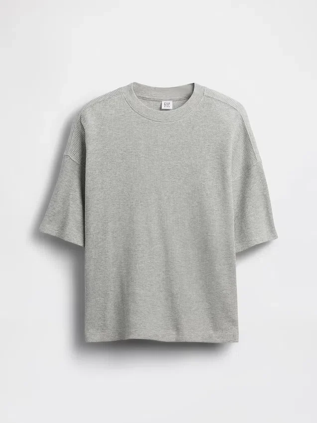 Oversized-Waffel-T-Shirt für Kinder