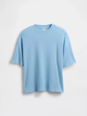 Oversized-Waffel-T-Shirt für Kinder