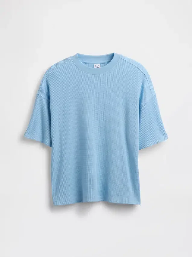 Oversized-Waffel-T-Shirt für Kinder