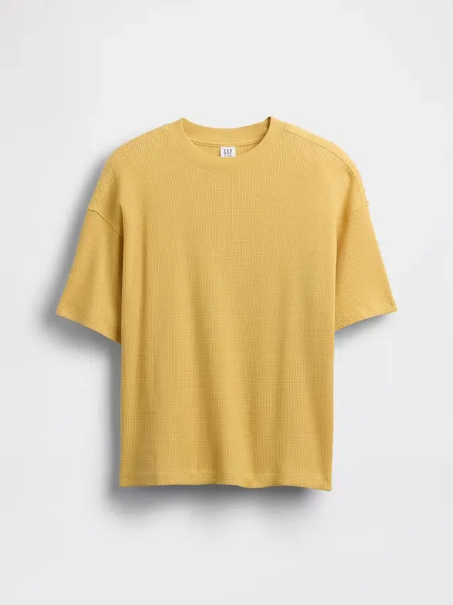 Oversized-Waffel-T-Shirt für Kinder