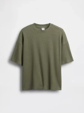 Oversized-Waffel-T-Shirt für Kinder
