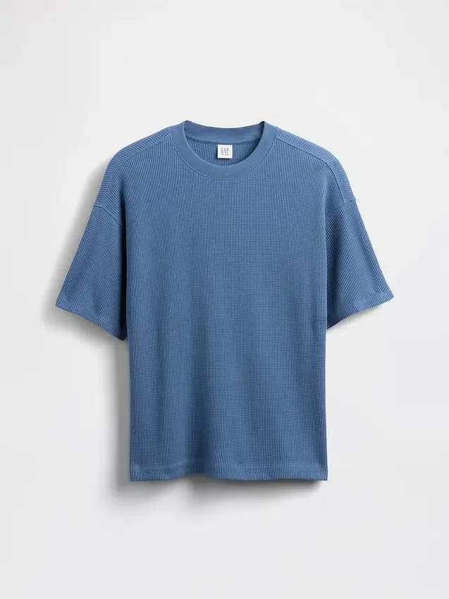 Oversized-Waffel-T-Shirt für Kinder