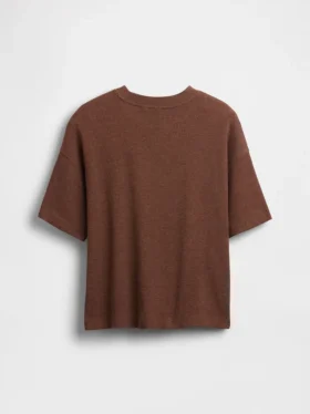 Oversized-Waffel-T-Shirt für Kinder