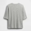 Oversized-Waffel-T-Shirt für Kinder
