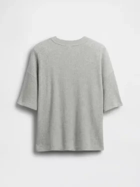 Oversized-Waffel-T-Shirt für Kinder