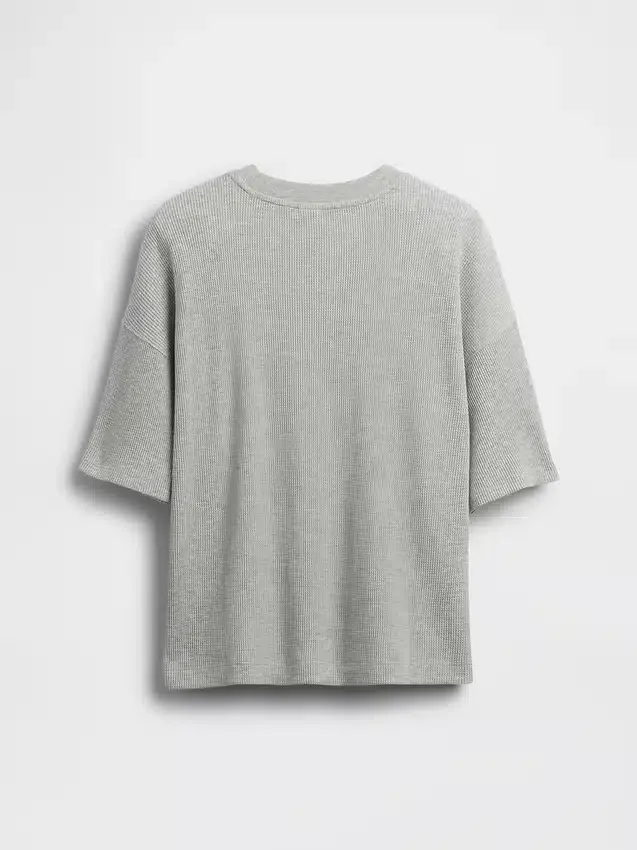 Oversized-Waffel-T-Shirt für Kinder