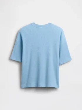 Oversized-Waffel-T-Shirt für Kinder