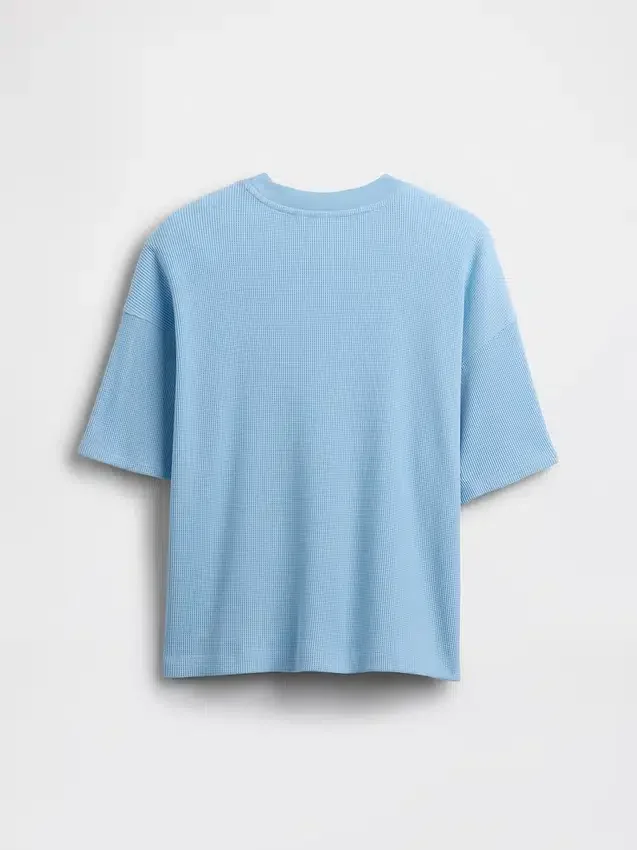 Oversized-Waffel-T-Shirt für Kinder