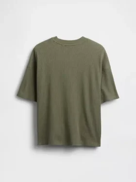 Oversized-Waffel-T-Shirt für Kinder