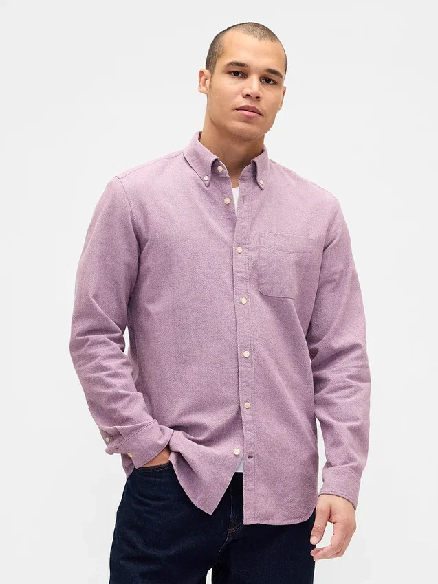 Oxford-Hemd mit Button-Down-Kragen