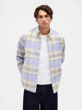 Oxford-Hemd mit Button-Down-Kragen